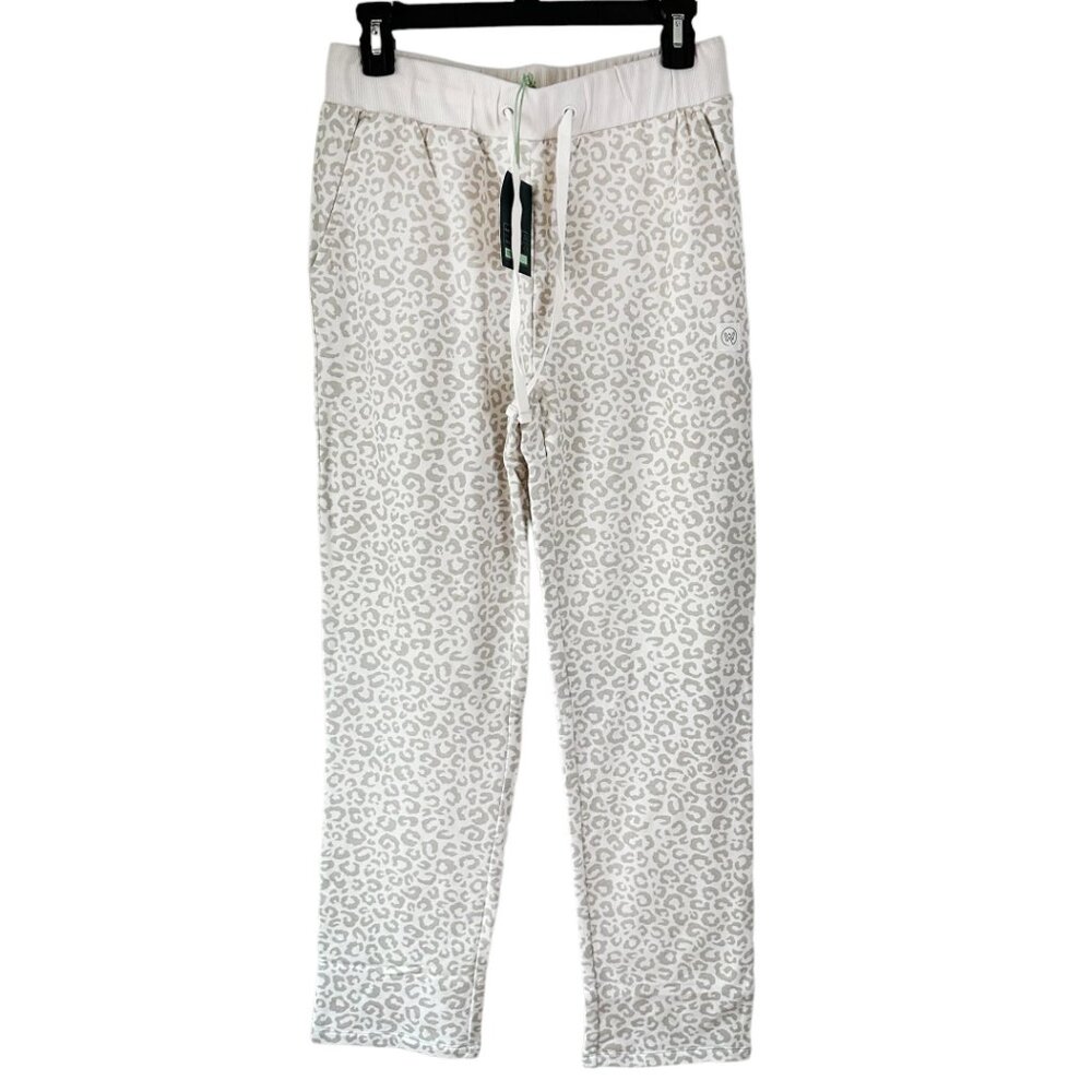 NWT - We Wander‎ Leopard PJ Pants S Animal Print Recycled Polyester